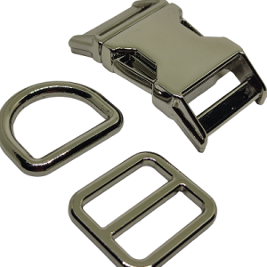 Paracord Pet Tasma Set Klips Parlak Gümüş Renk 20 mm - Görsel 4