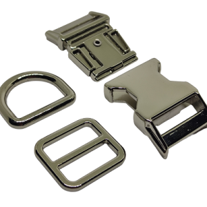 Paracord Pet Tasma Set Klips Parlak Gümüş Renk 20 mm - Görsel 3