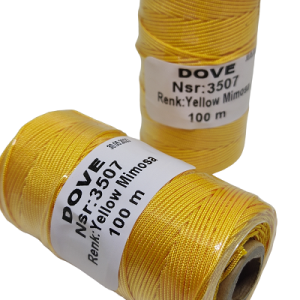 Paracord İp , Dove Marka Micro Cord İp 0,8 mm Gold Renk - Görsel 2