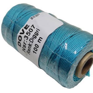 Paracord İp , Dove Marka Micro Cord İp 0,8 mm Turkuaz Mavi Renk - Görsel 1