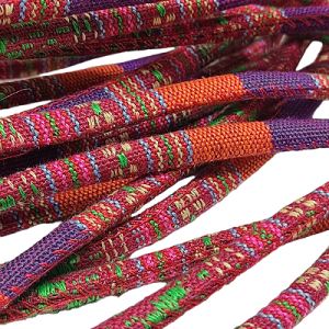 Bileklik ve Boyun Askı Kordon İpi Turuncu Mor Renk - Görsel 1