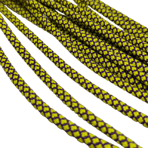 4 mm Paracord İp Kristal Desen Sarı Siyah Renk - Görsel 2