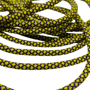 4 mm Paracord İp Kristal Desen Sarı Siyah Renk - Görsel 3