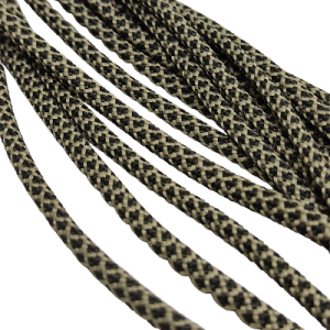 4 mm Paracord İp Kristal Desen Haki Yeşil Siyah Renk   - Görsel 3