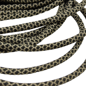 4 mm Paracord İp Kristal Desen Haki Yeşil Siyah Renk   - Görsel 1