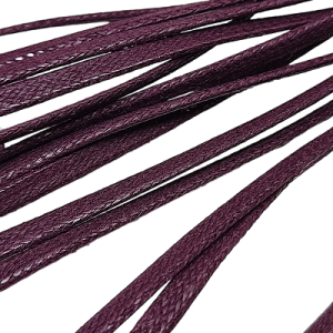 Paracord Bileklik İpi Yassı Mumlu İp Bordo Renk 4 mm - Görsel 2