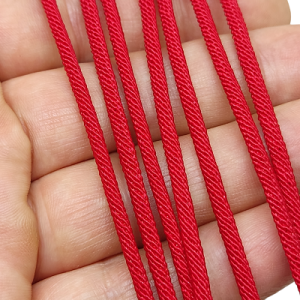 Milano İplik Kırmızı Renk 3 mm - Görsel 2