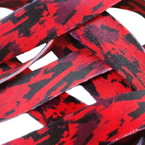 20 mm Recycled Baskılı Kolon Kamuflaj Desen Kırmızı Siyah - Görsel 2
