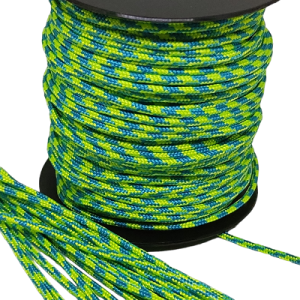 2 mm Paracord İp Neon Yeşil Sarı Renk 45 Metre Makara Sargı - Görsel 2