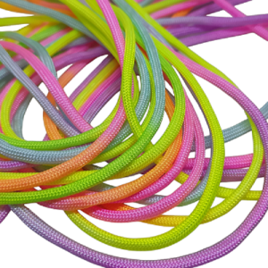 Paracord 550 İp, Paracord Paraşüt Bileklik İpi Gökkuşağı Renk Soft  - Görsel 1