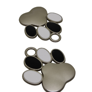 Paracord Aksesuar Pati Künye Siyah Beyaz - Görsel 1