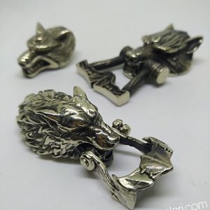 Paracord Bileklik Aksesuar Klips Canavar Kurt Bronz Renk - Görsel 10