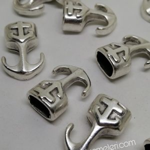 Paracord Aksesuar Çapa Klips Set Gümüş Renk - Görsel 2