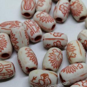 Paracord Aksesuar Boncuk Ağaç Yaprak Desen Boncuk Model A - Görsel 2