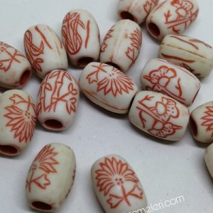 Paracord Aksesuar Boncuk Ağaç Yaprak Desen Boncuk Model A - Görsel 1