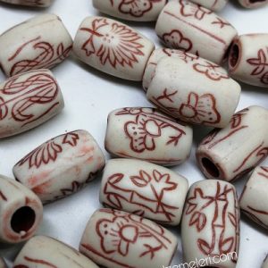 Paracord Aksesuar Boncuk Ağaç Yaprak Desen Boncuk Model C - Görsel 2