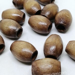 Paracord Bileklik Aksesuar Ahşap Boncuk Silindir Model Cafe Renk - Görsel 3