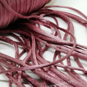 Floş ip ( Sıçan Kuyruğu )  2 mm Gül Kurusu Renk - Görsel 1