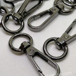 Paracod Anahtarlık Ve Kolye Bağlantı Aparatı Model C Nikel Siyah Renk - Görsel 1