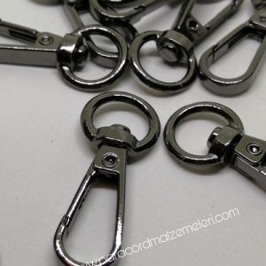 Paracod Anahtarlık Ve Kolye Bağlantı Aparatı Model C Nikel Siyah Renk - Görsel 2