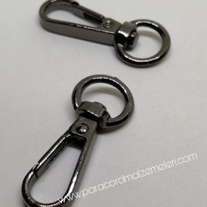 Paracod Anahtarlık Ve Kolye Bağlantı Aparatı Model C Nikel Siyah Renk - Görsel 3