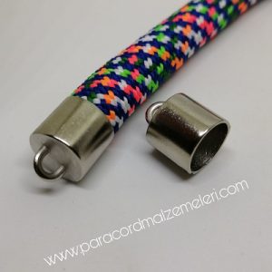 Paracord Aksesuar Kapama Boncuk 12 mm Gümüş Renk - Görsel 3