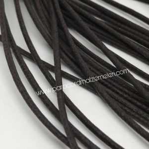 Paracord Bileklik İpi Mumlu İp Koyu Kahve Renk - Görsel 2