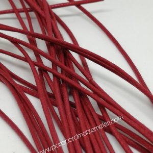 Paracord Bileklik İpi Mumlu İp Bordo Renk - Görsel 1