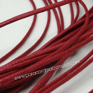 Paracord Bileklik İpi Mumlu İp Bordo Renk - Görsel 2