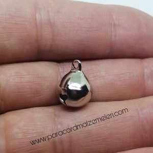 Paracord Anahtarlık ve Pet Tasma Zil Aksesuar Model A Gümüş Renk  - Görsel 3