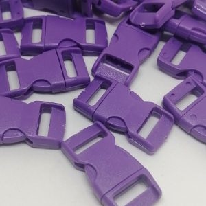 Paracord Bileklik Mor Toka Klips Yarım Kavisli Model Küçük Boy - Görsel 1