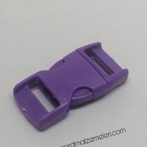 Paracord Bileklik Mor Toka Klips Yarım Kavisli Model Küçük Boy - Görsel 3