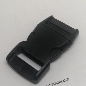 Paracord Bileklik Siyah Toka Klips Yarım Kavisli Model Büyük Boy - Görsel 3