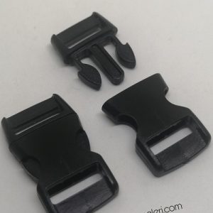 Paracord Bileklik Siyah Toka Klips Yarım Kavisli Model Büyük Boy - Görsel 2