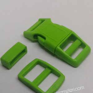 Paracord Pet Tasma ve Çanta Klips Model Fıstık Yeşil Renk 15 mm - Görsel 1
