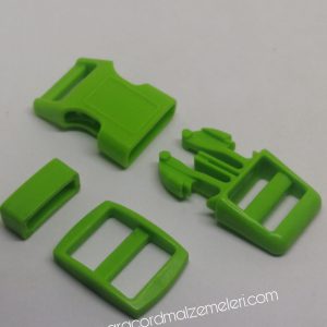 Paracord Pet Tasma ve Çanta Klips Model Fıstık Yeşil Renk 15 mm - Görsel 2