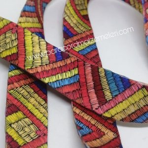 Recycled Baskılı Kolon 20 mm Etnik Desen Model D - Görsel 1