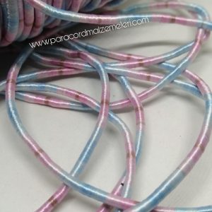 Rasta İplik 2 mm Pembe Mavi Renk - Görsel 1