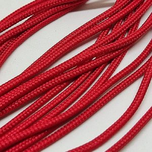 Paracord İp, Paracord Bileklik İpi Kırmızı Renk 2 mm - Görsel 3