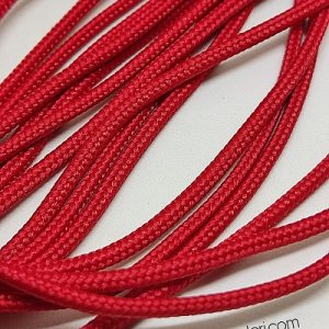 Paracord İp, Paracord Bileklik İpi Kırmızı Renk 2 mm - Görsel 1