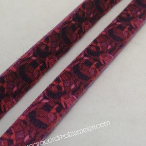Recycled Baskılı Kolon 10 mm Bordo Milenyum Desen - Görsel 1