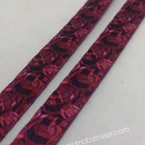 Recycled Baskılı Kolon 15 mm Bordo Milenyum Desen - Görsel 1