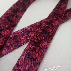 Recycled Baskılı Kolon 20 mm Bordo Milenyum Desen - Görsel 2