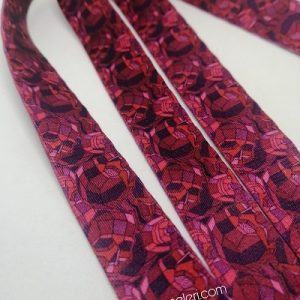 Recycled Baskılı Kolon 20 mm Bordo Milenyum Desen - Görsel 1