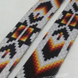 Recycled Baskılı Kolon 25 mm Etnik Desen Model C - Görsel 1