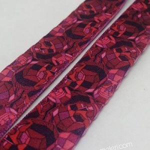 Recycled Baskılı Kolon 25 mm Bordo Milenyum Desen - Görsel 2