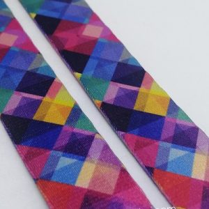 Recycled Baskılı Kolon 25 mm Rainbow Desen - Görsel 1