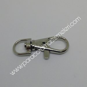 Paracord Anahtarlık ve Boyun Askı Aparatı Klips Model A Gümüş Renk - Görsel 3