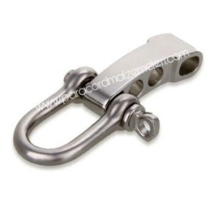 Paracord Bileklik Ayarlanabilir Gümüş Renk U Klips - Görsel 1