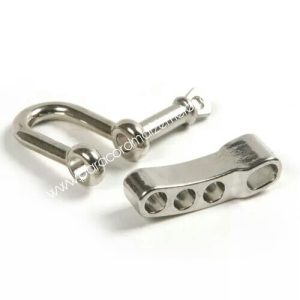 Paracord Bileklik Ayarlanabilir Gümüş Renk U Klips - Görsel 4